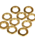 Gotta Have These Slick Gold Titanium Flat Washers M5 Size 10 Pack Heavy Duty Bicycle Hardware, ten gold washers.