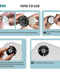Installation guide for Self Adhesive Caster Wheels 1 Inch For Furniture And Kitchen Appliances Stainless Steel Swivel Anti Rust Universal Wheel For Bucket Storage Bins 28 Lbs Load Capacity Per Roller 4 Pack