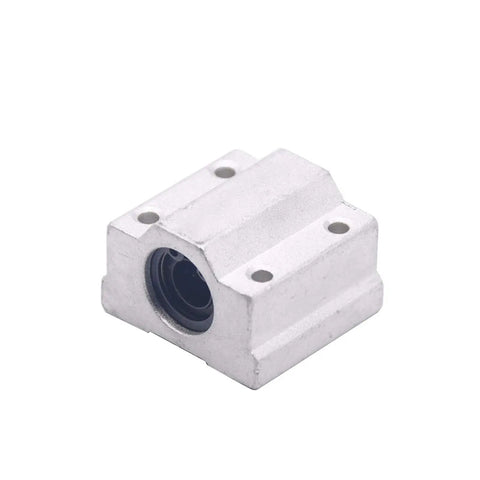 Two Pack Linear Motion Bearing Blocks Beefed Up With SCS10UU to SCS30UU And SCS10LUU to SCS20LUU For CNC Parts And 3D Printer Projects 10 To 30mm Length Precision Machine Tools Smooth Glide Bearings Built For Durability And Precision, aluminum block