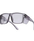 Real Deal Job Site Safety Glasses With Smash Proof Polycarbonate Lenses Anti Fog UV400 Blue Light Blockers Z87 Certified stylish gray design
