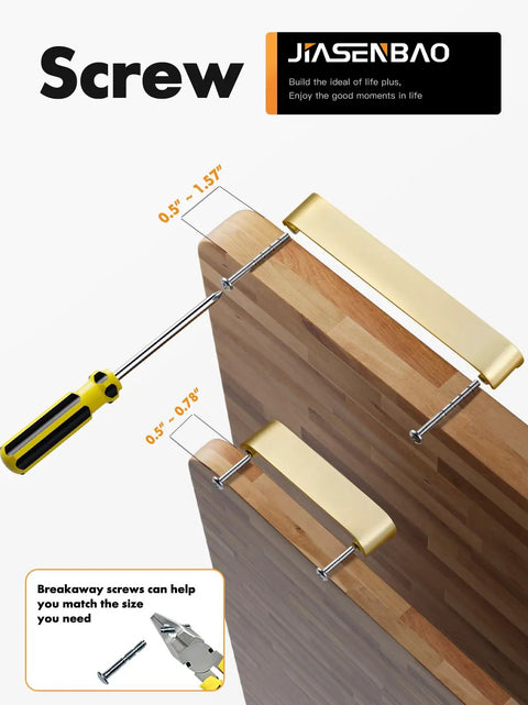 Tough As Nails Gold Cabinet Pulls Five Inch Hole Center Slick Zinc Alloy Drawer Handles For Kitchen Bedroom Closet Upgrade Easy Peasy Mount Solid Build 10 Pack with tool and screws measuring sizes.