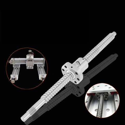 Top Tier Anti Backlash Rolled Ballscrew Ball Nut For Cnc Machines Zero Play And Heavy Duty Load Capacity With 16Mm Diameter 5Mm Pitch And 300Mm Length shown with CNC setup.