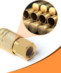 Brass One Quarter Inch NPT Air Coupler Quick Connect Fitting For Hose And Compressor Accessories Durable And Corrosion Resistant