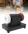 Killer Mini Bench Grinder With 3 Inch Grinding Wheels And Variable Speed Control for efficient metal finishing in a workshop.