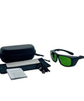 Top Shelf Dental Laser Safety Glasses Featuring Low Green Tint And Heavy Duty High Od Shielding Ultra Lightweight Protective Gear set with case and accessories