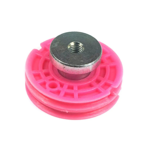 Built Tough Window Regulator Repair Cord Kit Featuring Double Roller Pulleys And Quick Swap Clamps To Bring Your Bmw 5 Series E39 Back On Track 1996 To 2004 pink pulley with metal core.