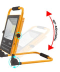 Kickass Portable Rechargeable Solar Led Flood Light With Ip65 Weather Sealing And Rip Roaring 2700 Lumens Glow, adjustable design.