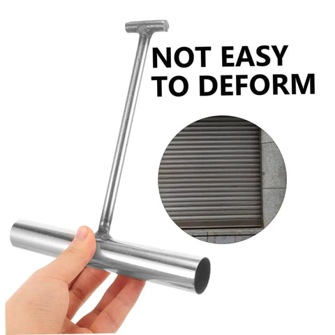 Pro Crew Heavy Duty Built Tough As Nails T Shaped Manhole Cover Hook 2 Pack stainless steel tool for drainage systems.