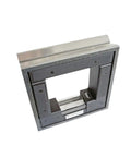 Premium Square Spirit Level With Nailed Dead Center Accuracy And Quick Read Vials, aluminum body, for precise alignment checks.