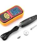 Portable Handheld Vibration Meter With LCD Display And Split Measurement, Digital Vibration Tester For Motors, Fans, Bearings And Mechanical Watches, Includes S And L Probes on white