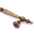 Solid Antique Brass Cabinet Pulls 5 Inch Drawer Handles 5 Pack Vintage Zinc Alloy Furniture Hardware Retro Bronze close-up view