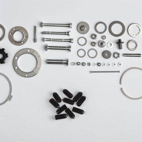 Heavy Duty Carbon Steel Ball Spring Plunger Screws With Hex Key Bolts and assorted fasteners on a white background.