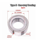 B211 Cam Clutch Needle Roller One Way Bearing 56 109 Axle Diameter 100 Mm Outer 32 Mm Thick With Keyway drop in design.