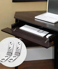 20Pcs 180 Degree Foldable Hinge Flap Hinges For Sewing Machine Cabinets And Furniture Hardware on desk keyboard tray