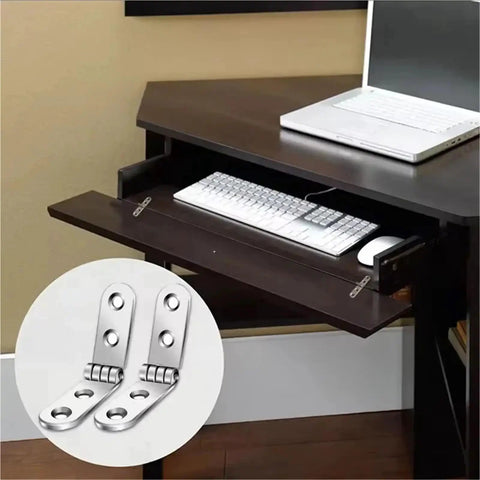 20Pcs 180 Degree Foldable Hinge Flap Hinges For Sewing Machine Cabinets And Furniture Hardware on desk keyboard tray