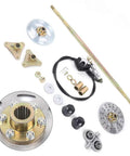 Rear Axle Kit With Brake Assembly For Go Kart, 740mm Axle, 58T Sprocket, 160mm Discs, Master Cylinder And Caliper, No Chain