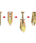 300 Piece Self Drilling Drywall Anchors With Screws Kit Heavy Duty Metal Wall Anchors Set Includes 12x30mm And 12x35mm Sizes.