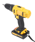 21V Cordless Drill 35Nm Impact Driver Kit 2 Speed Screwdriver Tool Wood Metal Plastic 3 In 1 with battery pack and grip.