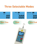 Tough As Nails Heavy Duty Digital Force Gauge 100N Push Pull Tension Compression Tester display with selectable modes in N, Kg, and lb.
