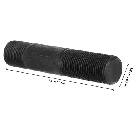 Pull rod from Hydraulic Punch Driver Kit With Pull Rod Lock Cap For Conduit Holes, shown with dimensions, used in metal sheet hole cutting.