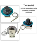Heavy Hitter Electric Wire Stripper Featuring Adjustable Heat Controls Up To 300 Degrees thermostat with dial and sensor.