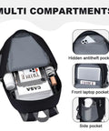 Ultra Lightweight Packable Backpack For Travel Camping And Hiking Waterproof Daypack Go To Choice For Men And Women Foldable And Compact Black with open compartments and pockets