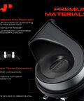 Heavy Duty Dual Snail Car Horn Pair Dropping Badass High Low Howls No Sweat Install For Domestic Trucks Hot Rods 12V Electrical Rig Street Legal Upgrade close-up of manganese steel diaphragm and copper tinned connectors