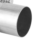 Close-up of Premium Heavy Duty Stainless Steel Exhaust Flange Repair Pipe Kit With Quick Fix Spring Screw Clip Universal 2.75 Inch.