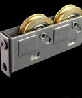 Premium Stainless Steel Sliding Door Rollers And Window Pulley With Copper Double Wheel System, showing heavy-duty double wheels.