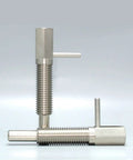 Top Shelf Stainless Steel Indexing Plunger Lever Lock Locating Pin M10 Metric Thread Spring Loaded Safety Pin heavy duty design and finish.