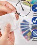 Front view: glasses cleaning wipes for eyeglasses and sunglasses, individually wrapped, 300 pcs, Amazon Drugstore