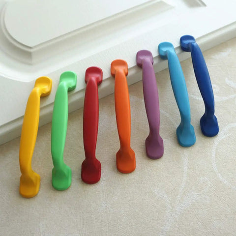 Hella Durable Zinc Alloy Drawer Knobs And Kitchen Cabinet Handles Built Tough For Daily Use Featuring Easy Grip Pulls For Dressers And Kids Furniture Hardware In Totally Dope Colors in vibrant colors.