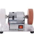 Compact Mini Bench Grinder Featuring Rock Solid 100W Copper Brushless Motor Spinning At Ridiculous 6000 RPM for tool sharpening and polishing
