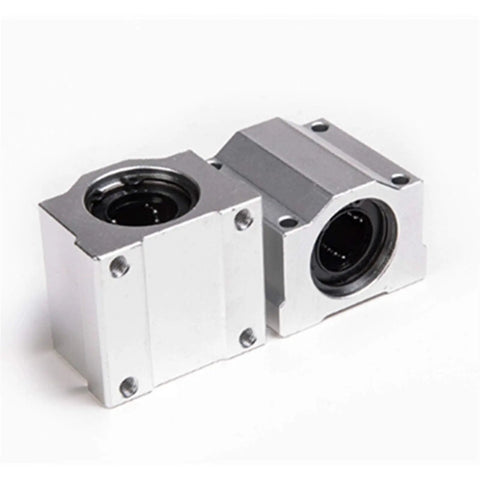 Five Pcs Linear Motion Bearing Slides SCS8UU Set For CNC Parts, 3D Printer Parts, And Precision Machine Tools, Smooth Low Friction Linear Guides For Tight Tolerances And Reliable Rock Solid Performance. Aluminum SCS8UU linear bearing block for CNC and 3D printer rails