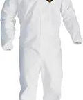 Liquid And Particle Surface Prep And Paint Protection Coveralls With Zipper Front, Elastic Wrists And Ankles, Hood And Skid Resistant Boots
