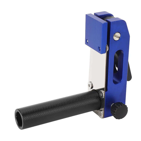 Quick Acting Hold Down Clamp For Woodworking, Three Gear Locking Force, Aluminum Alloy Body, shown in side view