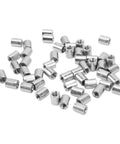 Ultimate 50-Piece M5 Threaded Coupling Nut Set Stainless Steel Round Connector Kit For Home Garage Pipe Repairs Heavy Machinery Fix It Up Fast, assorted