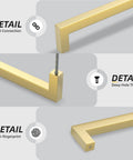 Details of Snag These Top Notch Gold Cabinet Handles 30 Pack Featuring 3 Inch Hole Center Spacing with tight connections and anti-fingerprint design.