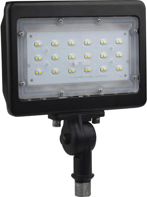 8 Pack Outdoor Led Flood Lights 30W 3000K Warm White Bronze Finish Tough As Nails Heavy Duty Waterproof Security Spotlights angle view