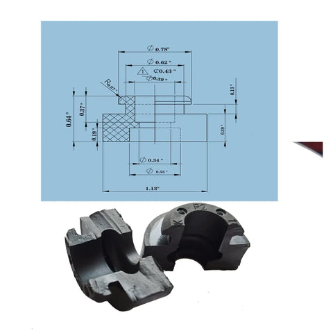 12 Pack Natural Rubber Vibration Damping Rings For Electric Motors And Compressors Easy Bolt On Quiet Mounts with detailed dimensions.