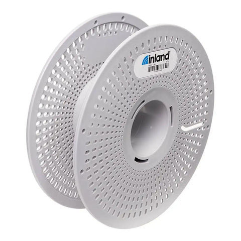 Pro Grade Reusable 3D Printing Filament Spool For Spoolless Plastic Refills Compatible With Bambu Lab AMS lightweight grey reel with holes.