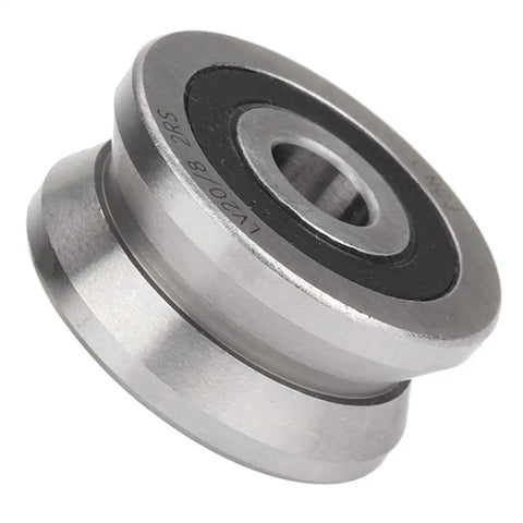 Built Tough 8x30x14mm V Groove Sealed Guide Pulley Wheel And V Shape Steel Ball Bearing for smooth rail tracking.