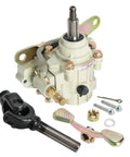 6 Teeth Rear Drive Shaft Transmission Assembly With Differential Case And Heavy Duty ATV Reverse Gear Box parts displayed