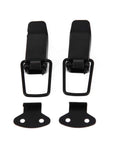 Two Pack Front Bumper Hook Lock Clips Universal Quick Release Bumper Trunk Clips Self Adhesive Fasteners For Cars And SUVs Durable Iron Build Keeps Panels Tight And Lids From Rattling