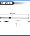 Universal Marine Fuel Sending Unit Float Replacement Stainless Steel Gas Diesel Level Sensor with detailed measurements.