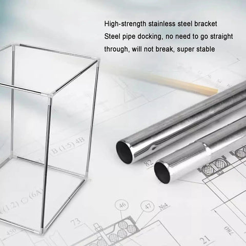 Stainless steel frame components for 3D Printer Enclosure With Pro Grade Vent Kit And LED Light, Dustproof Protective Cover, 55x65x78 cm