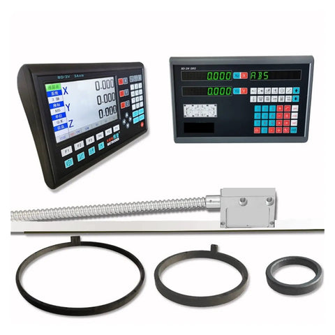Heavy Duty Digital Caliper With Five Magnetic Heads Straight Up Reliable 2 And 3 Axis Displacement Sensor For Precision Lathe Milling Machines Built Tough To Last digital display and measuring components.