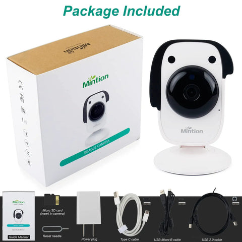 Zero Hassle 3D Printer Wifi Camera With Remote App Control And Auto Timelapse Capture Includes 32GB Memory SD Card For Creality Ender 3 Remote Monitoring Setup with package and accessories.