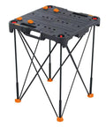 Sidekick Folding Work Table Portable All-In-One Work Bench For DIY Projects, lightweight design with black and orange frame