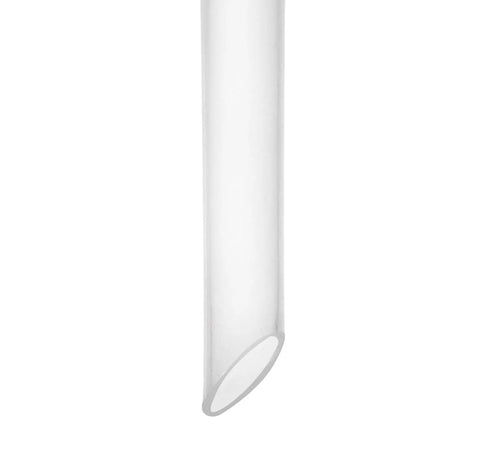 Close-up of narrow glass tube section of Ten Pack Filter Funnels With Three Point Six Inch Wide Openings Made From Chemical Resistant Polyethylene